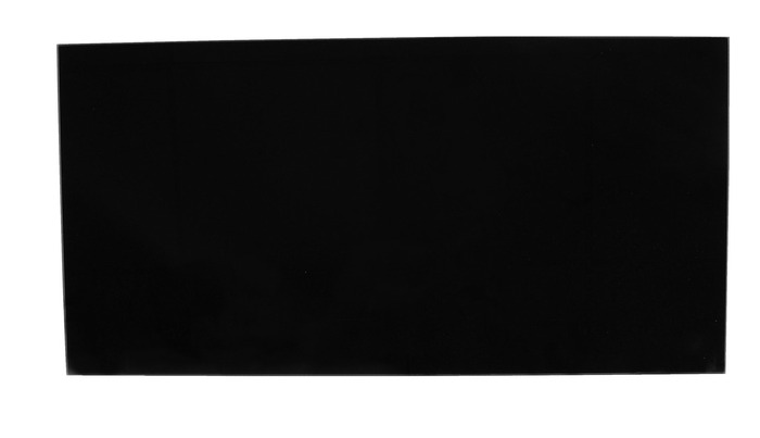 Stænkplade sort glas firkantet 60 x 30 cm
